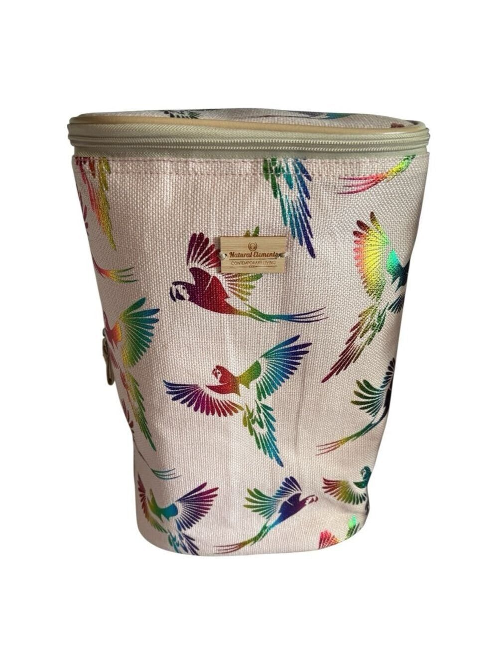 Natural Elements Beige Parrot Insulated Bag & Bottle Holder One Size